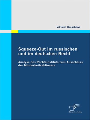 cover image of Squeeze-Out im russischen und im deutschen Recht